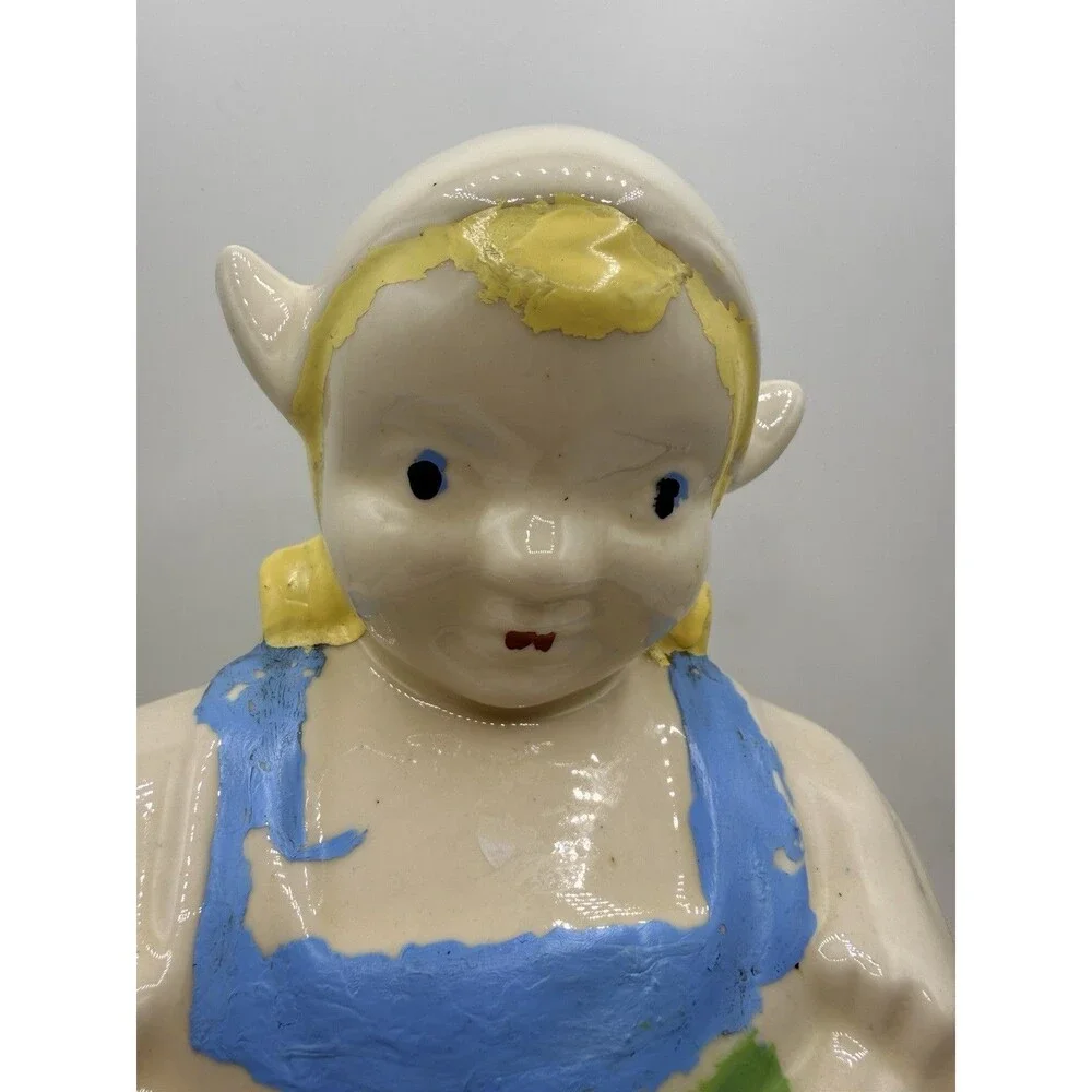 Vintage Dutch Girl Cookie Jar 1950s : Hand Painted American Pottery Company ?
